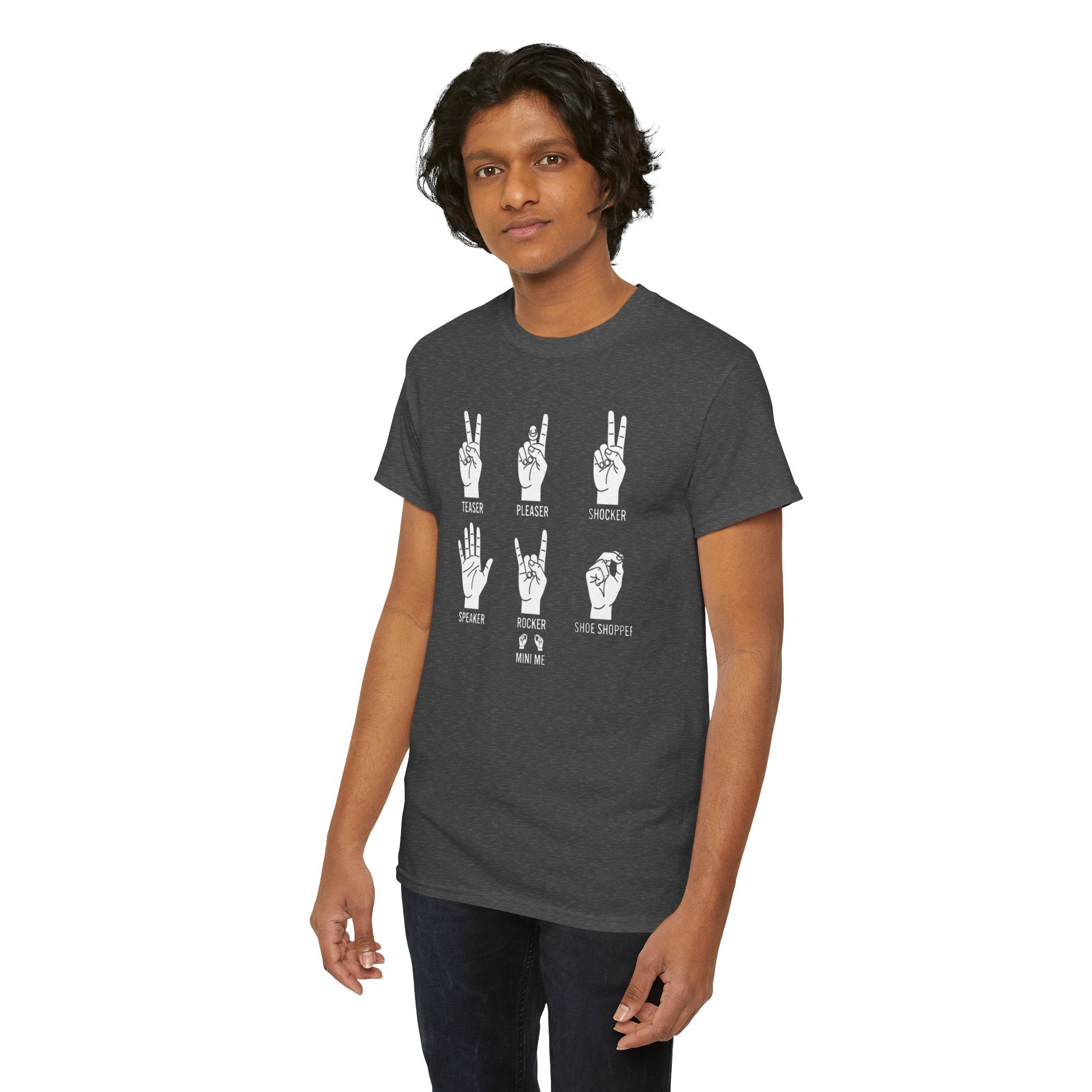 Hand Gesture Illustration T-Shirt | Sign Language Inspired Graphic Tee