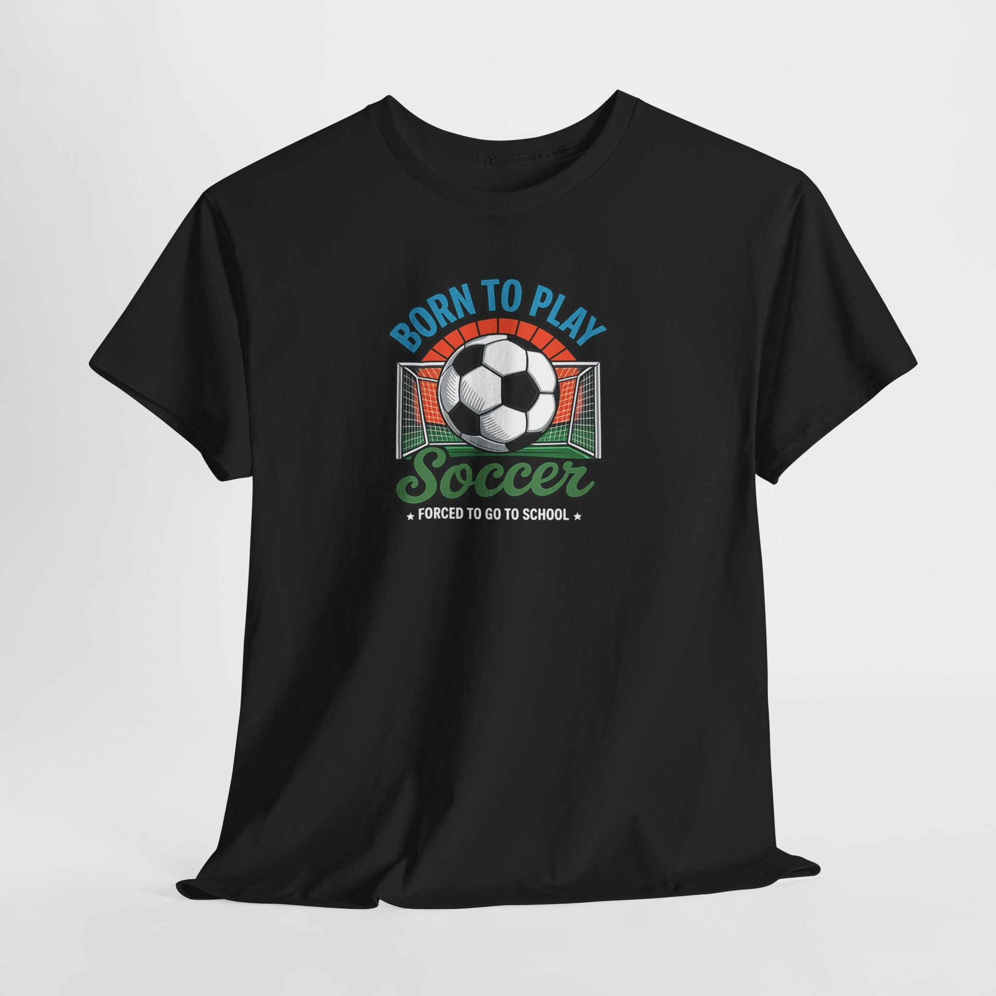 Born to Play Soccer T-Shirt | Soccer Ball Goal Graphic Tee