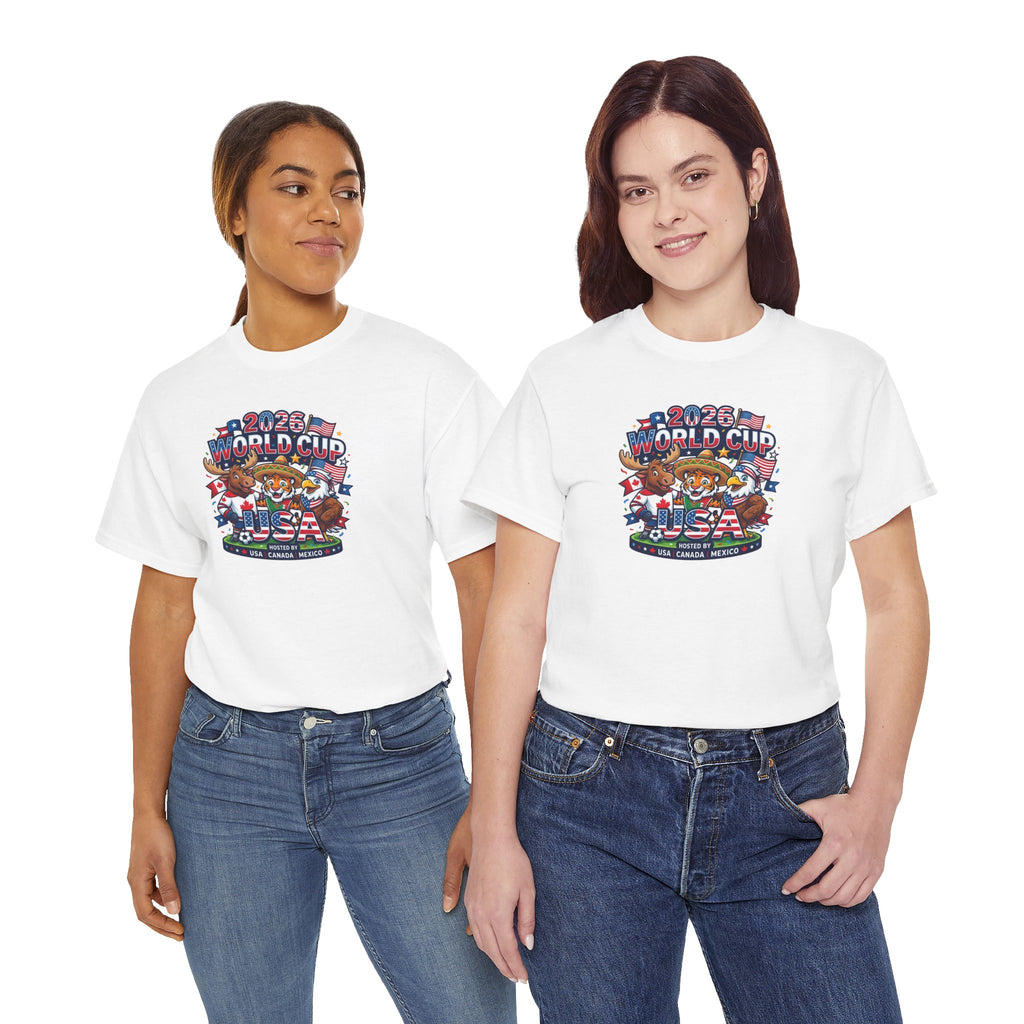 2026 World Cup USA Soccer Graphic Tee | Patriotic Football Design