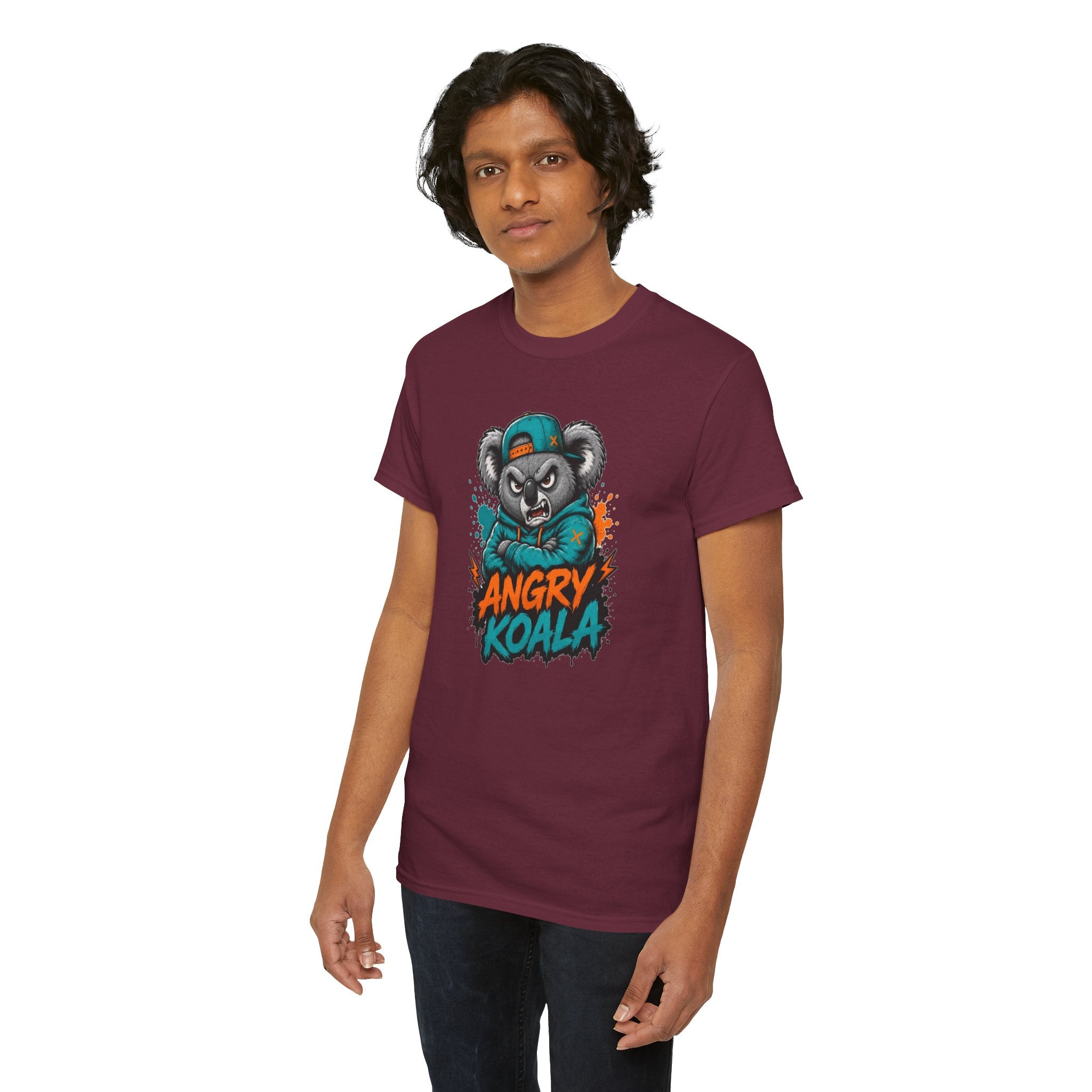 Angry Koala graphic tee | Koala mascot illustration shirt