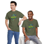 Neon Monster Face Hustle Tee | Graphic T-Shirt, Streetwear Drip