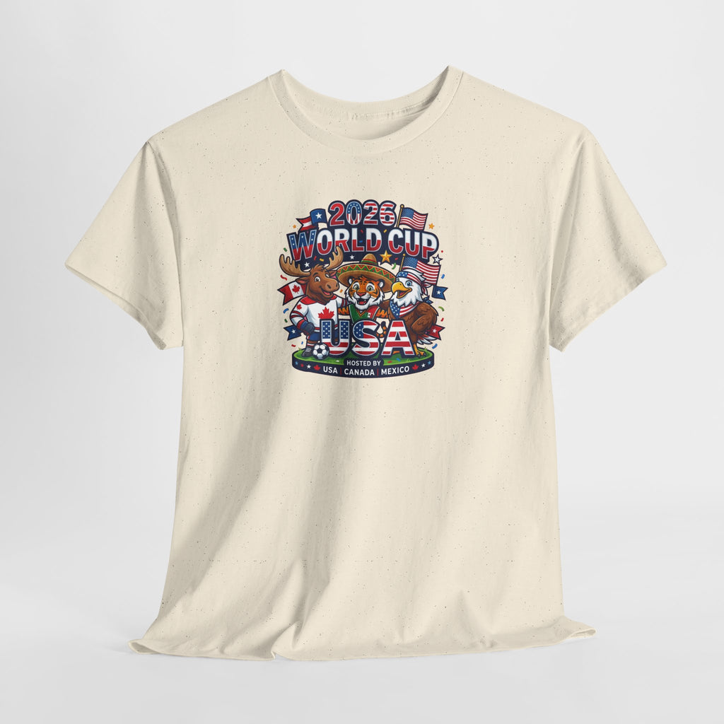 2026 World Cup USA Soccer Graphic Tee | Patriotic Football Design