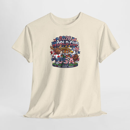 2026 World Cup USA Soccer Graphic Tee | Patriotic Football Design