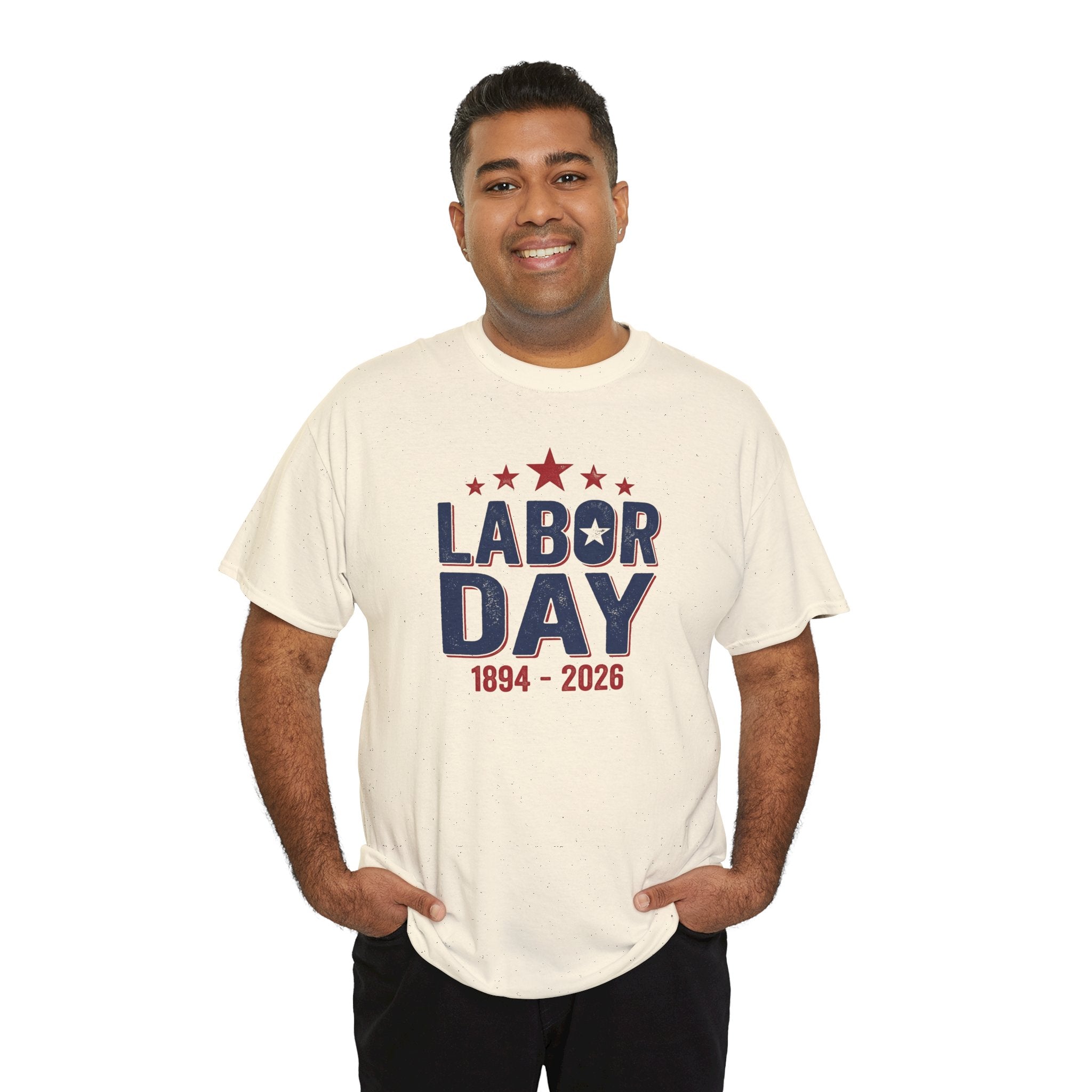 Labor Day 1894-2026 T-Shirt | Patriotic Stars America Holiday Tee