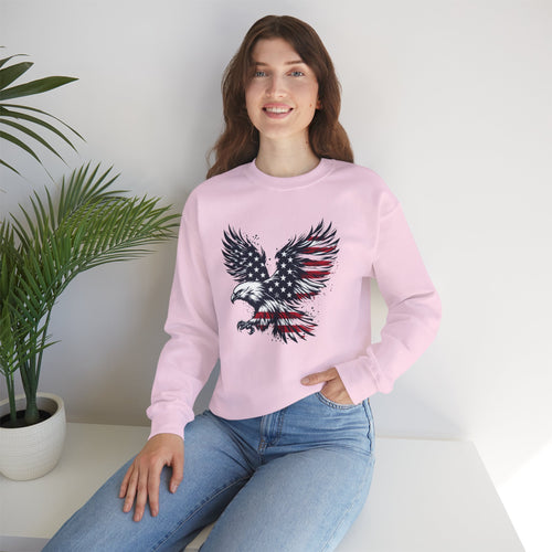 American Flag Eagle sweatshirt | Patriotic Bald Eagle graphic