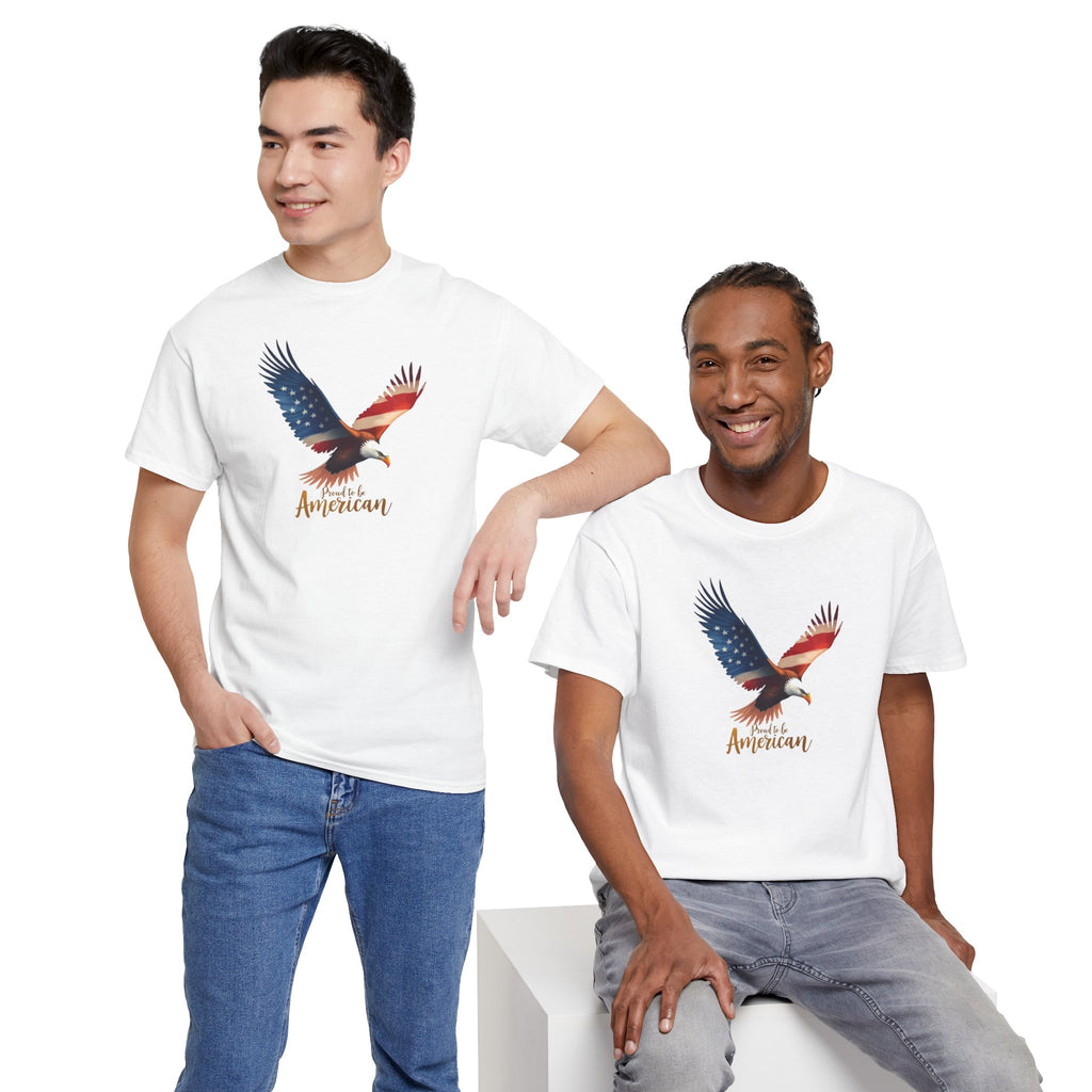 American Flag Bald Eagle T-Shirt | Patriotic USA Graphic Tee Memorial Day