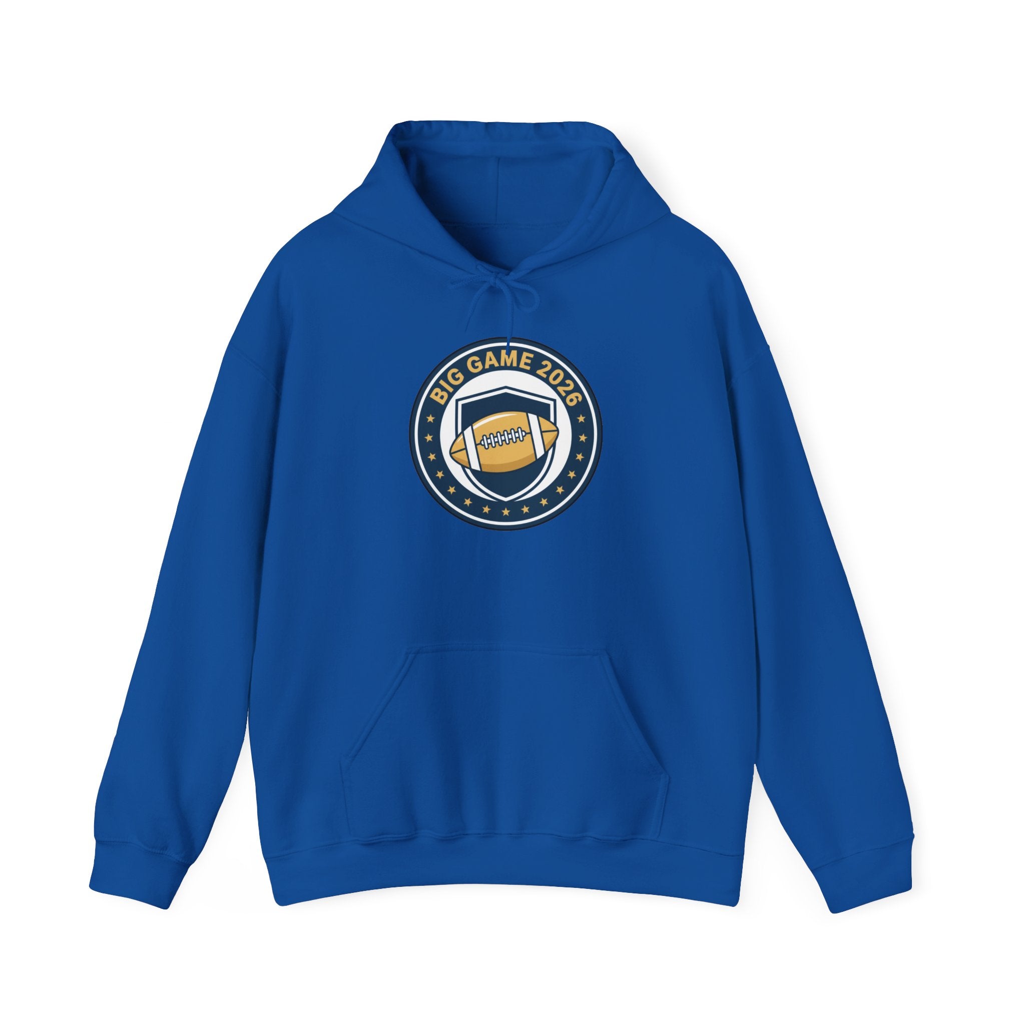 Big Game 2026 Football Badge Hoodie | Sports Logo Apparel