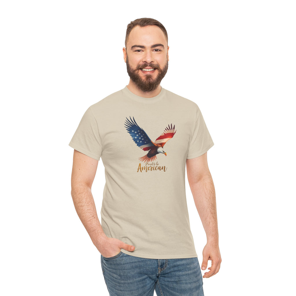 American Flag Bald Eagle T-Shirt | Patriotic USA Graphic Tee Memorial Day
