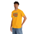 Happy Labor Day T-Shirt | Patriotic Floral Sunburst, Red Blue Holiday Tee
