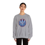 Happy Presidents Day emblem Crewneck Sweatshirt | Presidents Day design