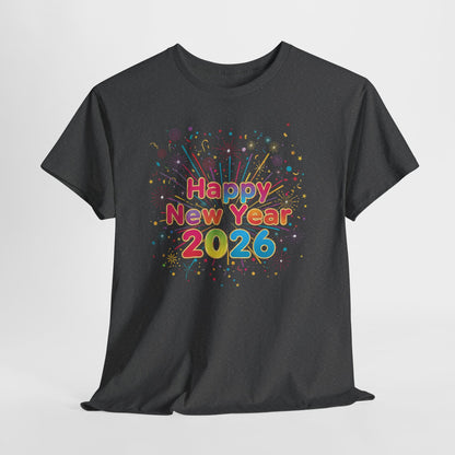 Happy New Year 2026 Unisex Heavy Cotton Tee