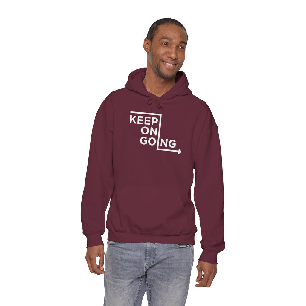 Keep On Going arrow Hoodie | Motivational Typography Sweatshirt