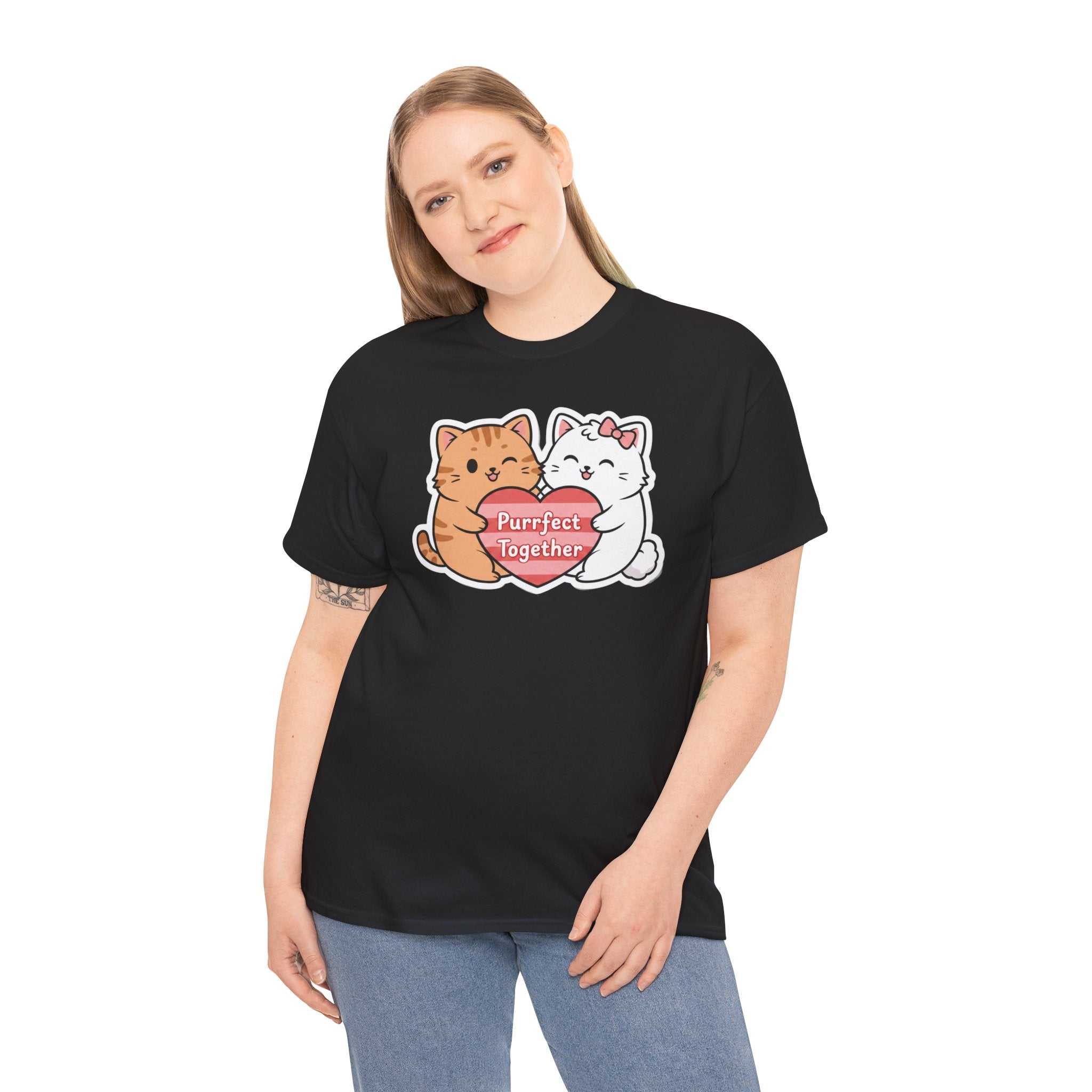 Love & Kittens: Purrfect Together Valentine's Day T-shirt