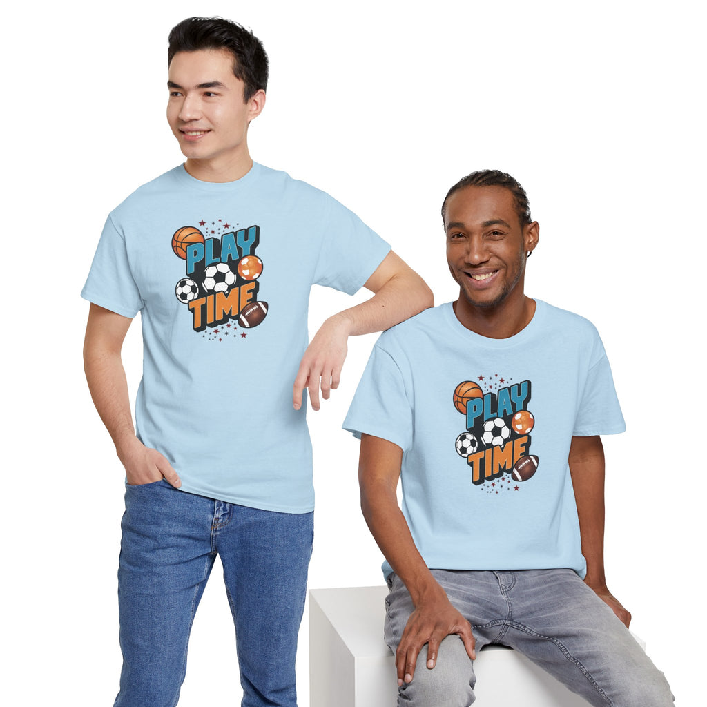Play Time Sports graphic tee | Kids sports balls design