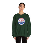 Presidents Day Badge Sweatshirt | Patriotic Emblem, Stars & Stripes