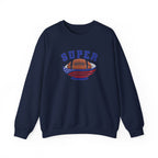 Super Football with American Flag Sweatshirt | Patriotic Sports Crewneck