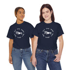 Mom Script Heart T-Shirt | Mom Circle Words Design