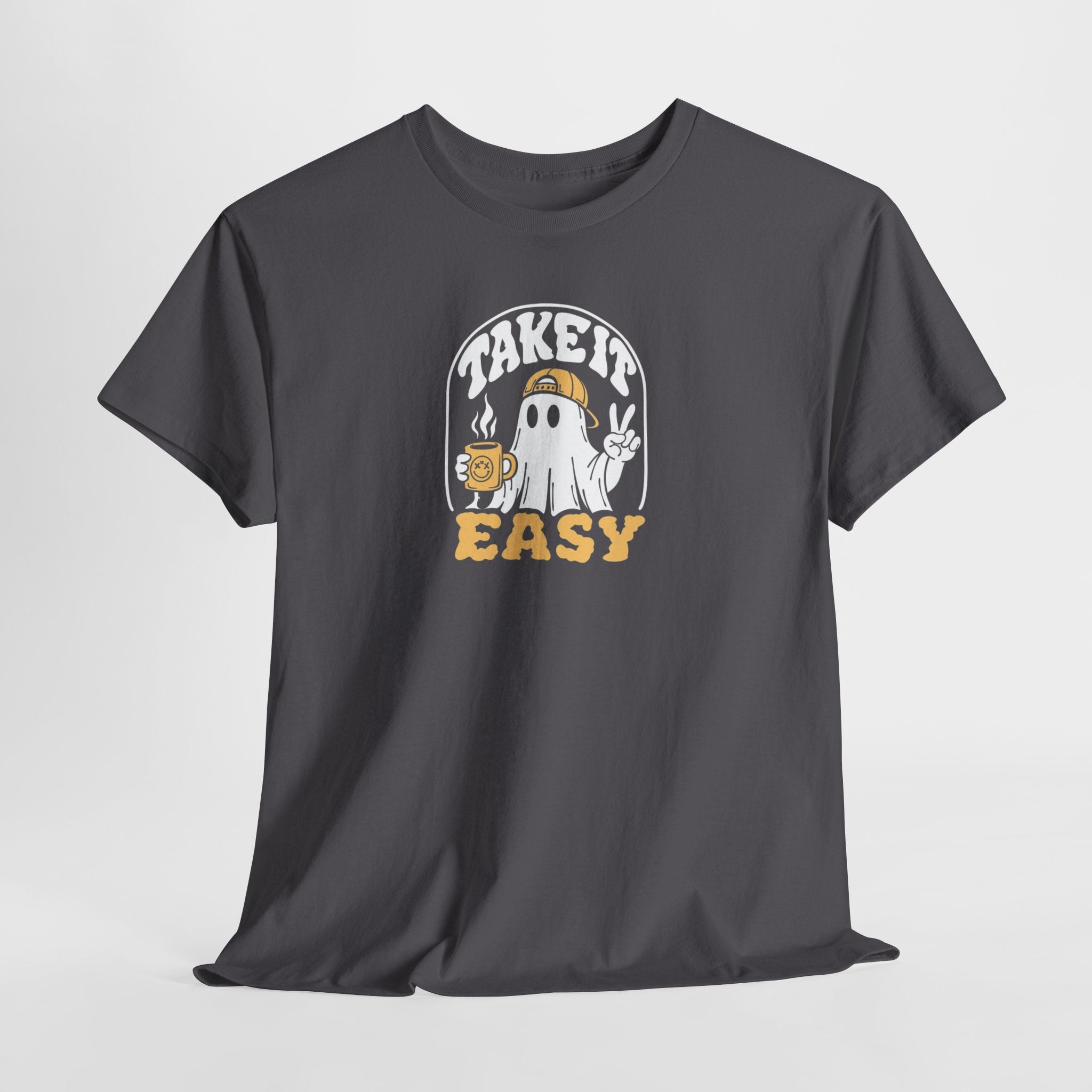 Take It Easy ghost graphic tee | spooky retro vibe