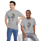 Tribal Lion Head Arrow T-Shirt | Geometric Lion Tee