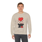 Valentine's Day Kissing Mice Sweatshirt | Cute Couple Mouse Love Crewneck