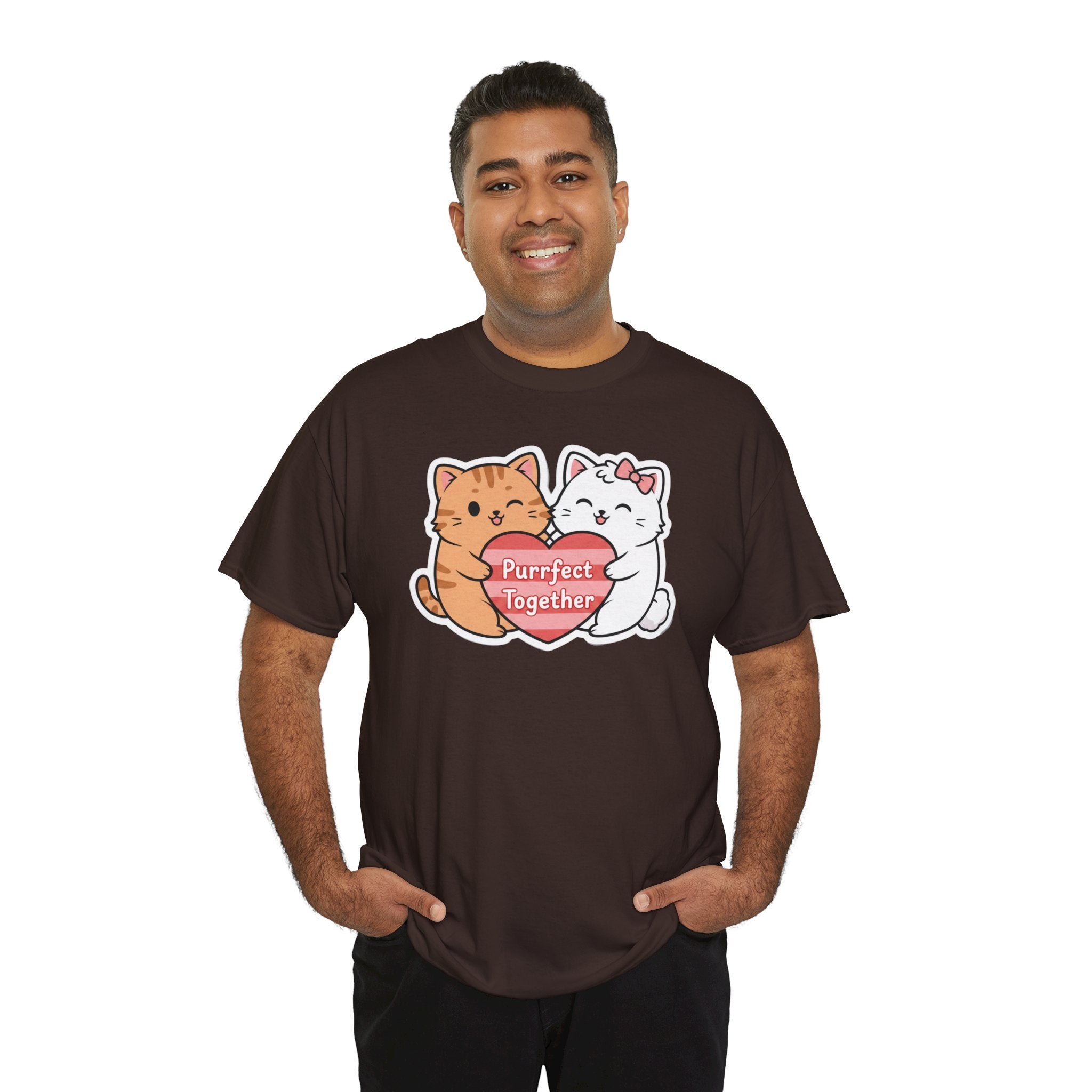 Love & Kittens: Purrfect Together Valentine's Day T-shirt