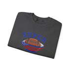 Super Football with American Flag Sweatshirt | Patriotic Sports Crewneck