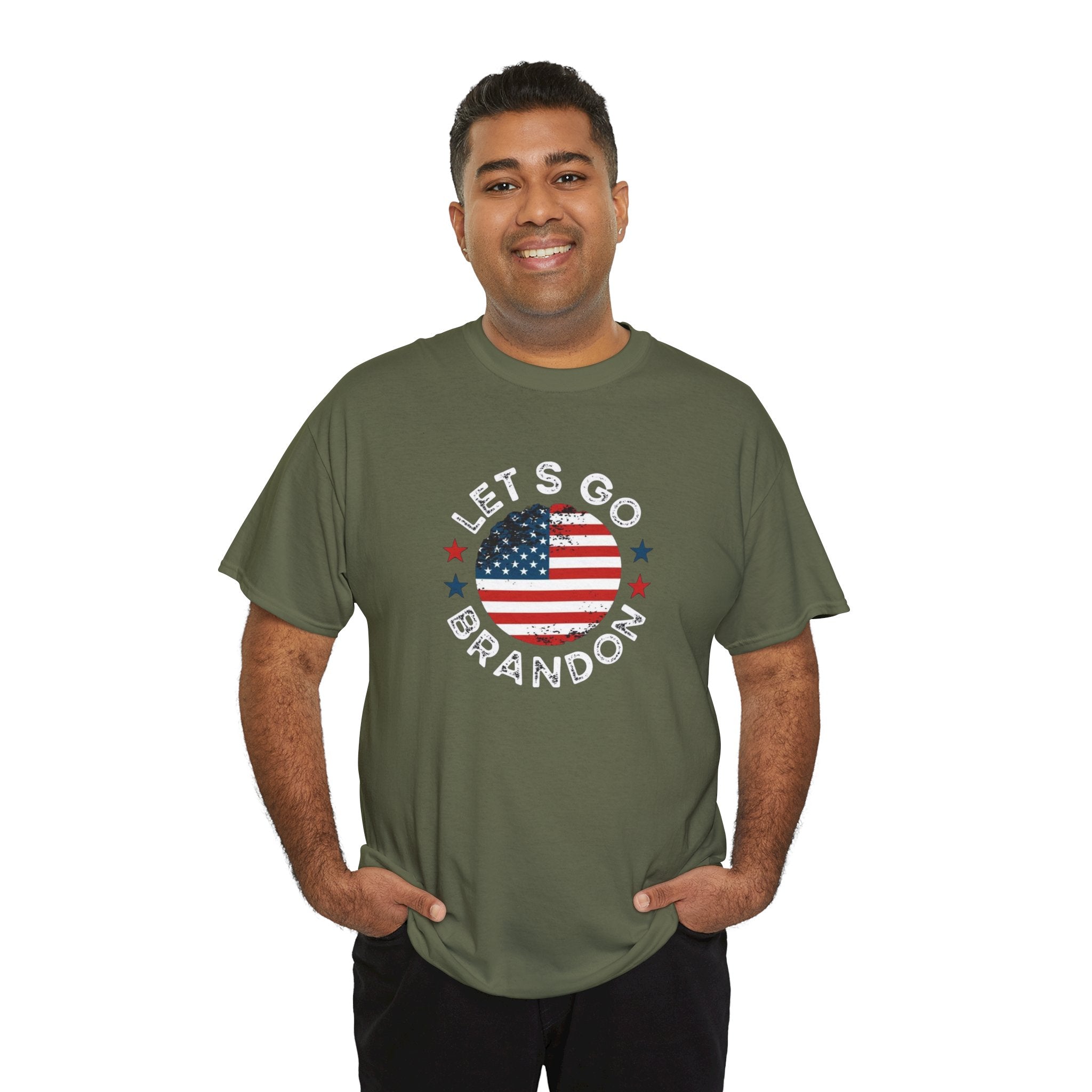 Memorial Day Let's Go Brandon USA Flag Patriotic T-Shirt