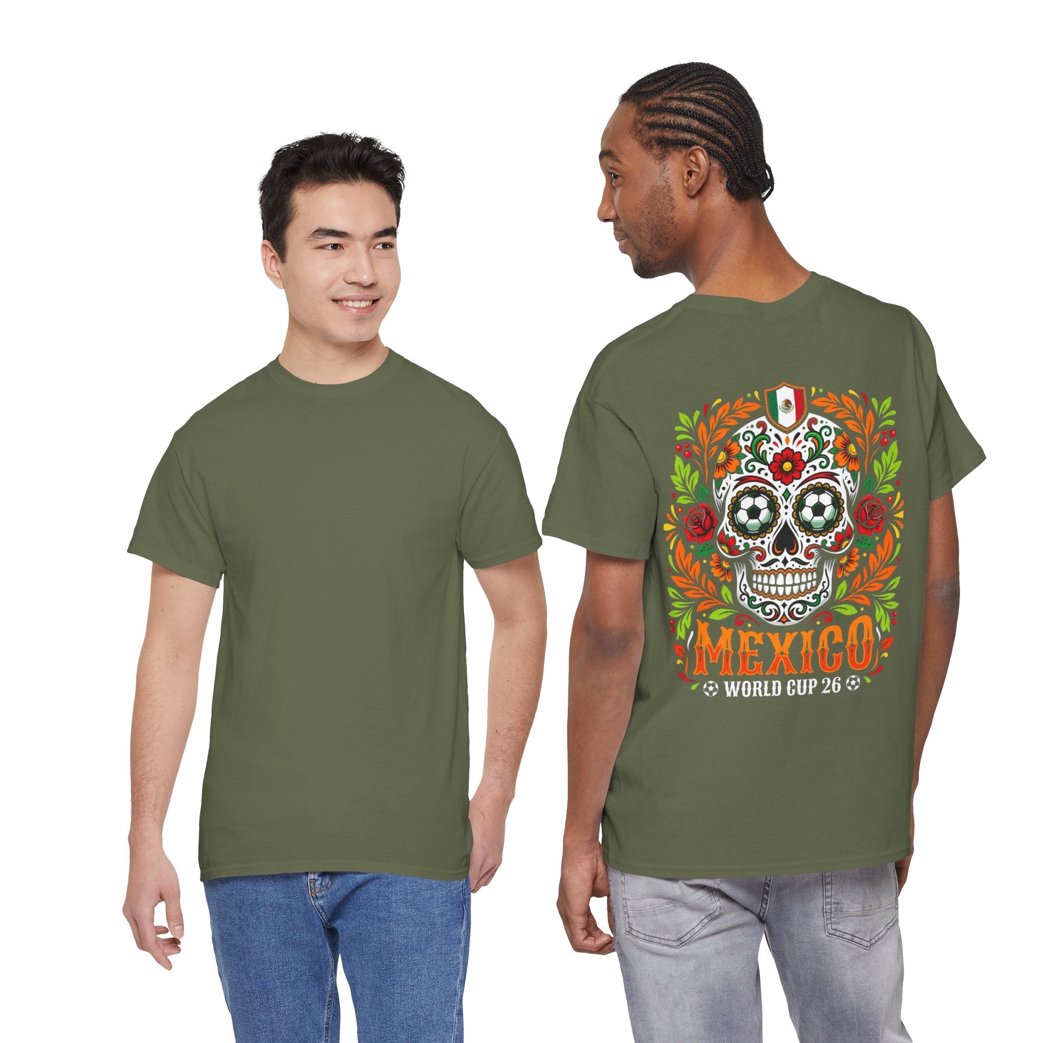 Sugar Skull Mexico World Cup Tee | Day of the Dead Football Shirt