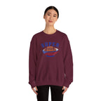 Super Football with American Flag Sweatshirt | Patriotic Sports Crewneck