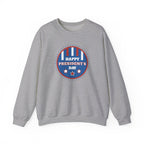 Happy Presidents Day emblem Crewneck Sweatshirt | Presidents Day design