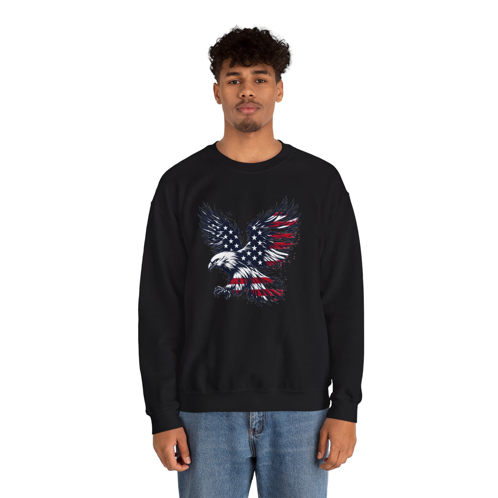 American Flag Eagle sweatshirt | Patriotic Bald Eagle graphic