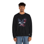 American Flag Eagle sweatshirt | Patriotic Bald Eagle graphic