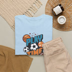 Play Time Sports graphic tee | Kids sports balls design