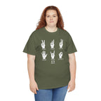 Hand Gesture Illustration T-Shirt | Sign Language Inspired Graphic Tee