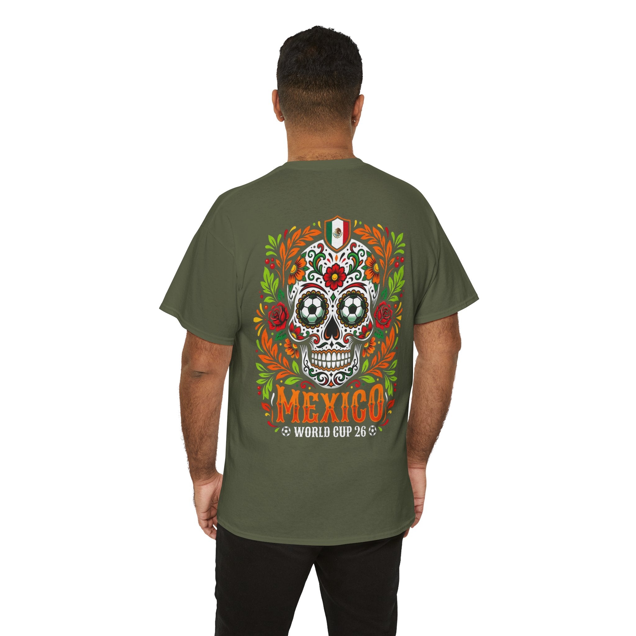 Sugar Skull Mexico World Cup Tee | Day of the Dead Football Shirt