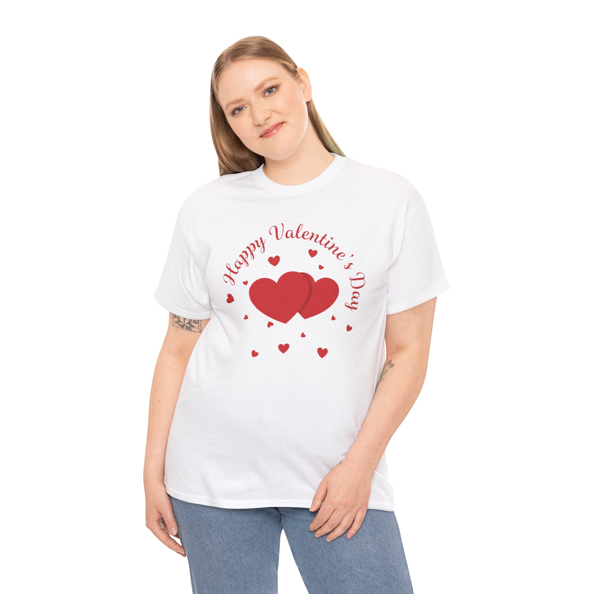 Valentine's Day Happy Valentine's Day Heart Graphic T-Shirt