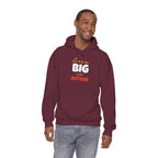 Dream Big Take Action Hoodie | Motivational Typography Sweatshirt