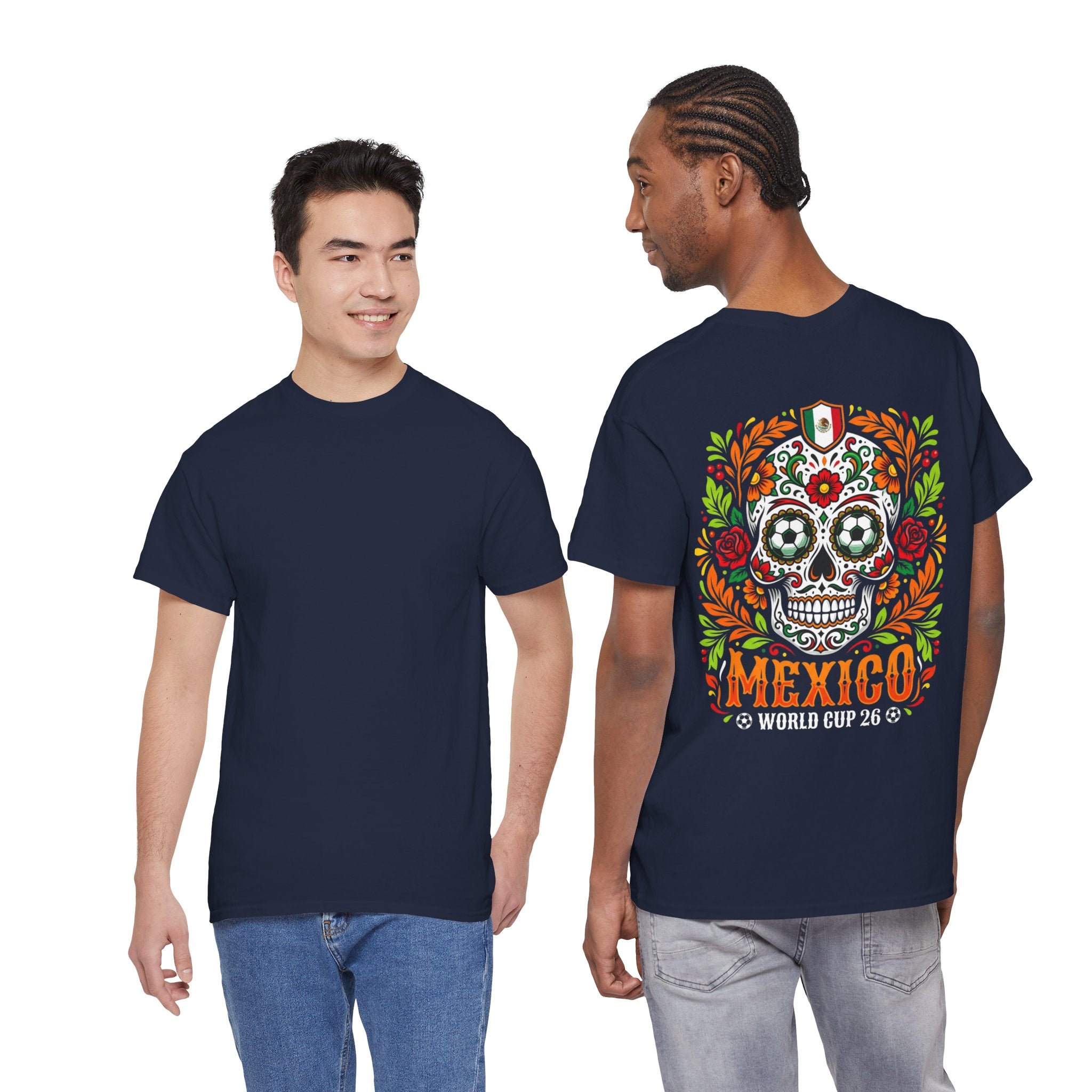 Sugar Skull Mexico World Cup Tee | Day of the Dead Football Shirt