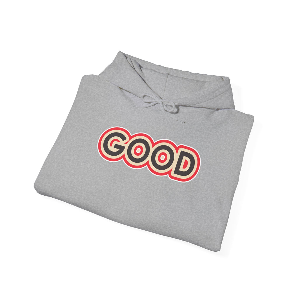 GOOD Retro Logo Hoodie | Positive Message, 70s Style Graphic