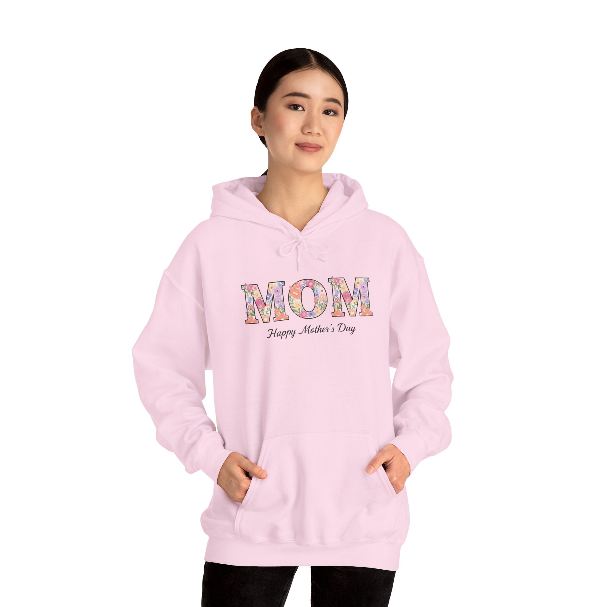 Floral MOM Typography Hoodie | Mother's Day sweatshirt