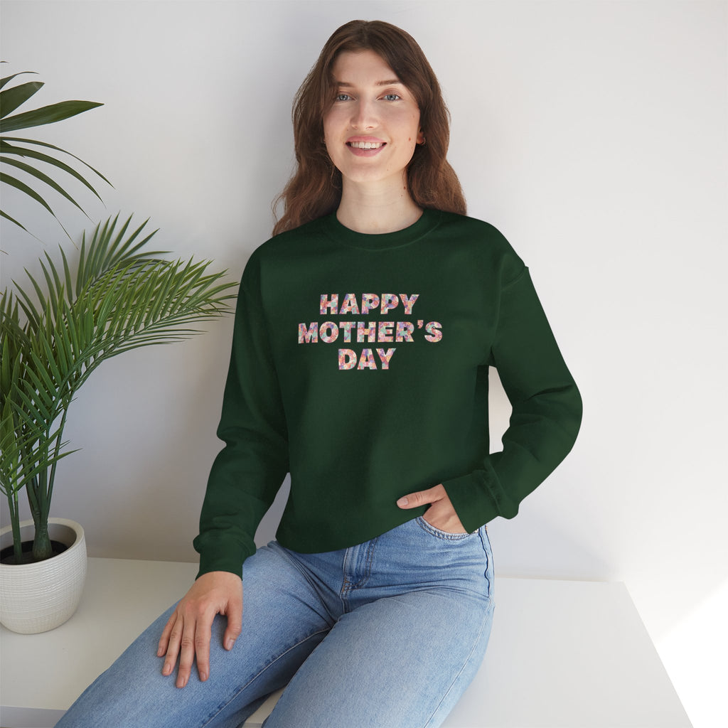 Floral 'Happy Mother's Day' Sweatshirt | Mother's Day Crewneck
