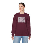MESSAGE Sweatshirt - Minimalist Typography Pullover, Aesthetic Streetwear Crewneck