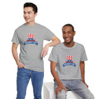 President's Day top hat T-Shirt | Patriotic Presidents Day tee, USA flag stars stripe design