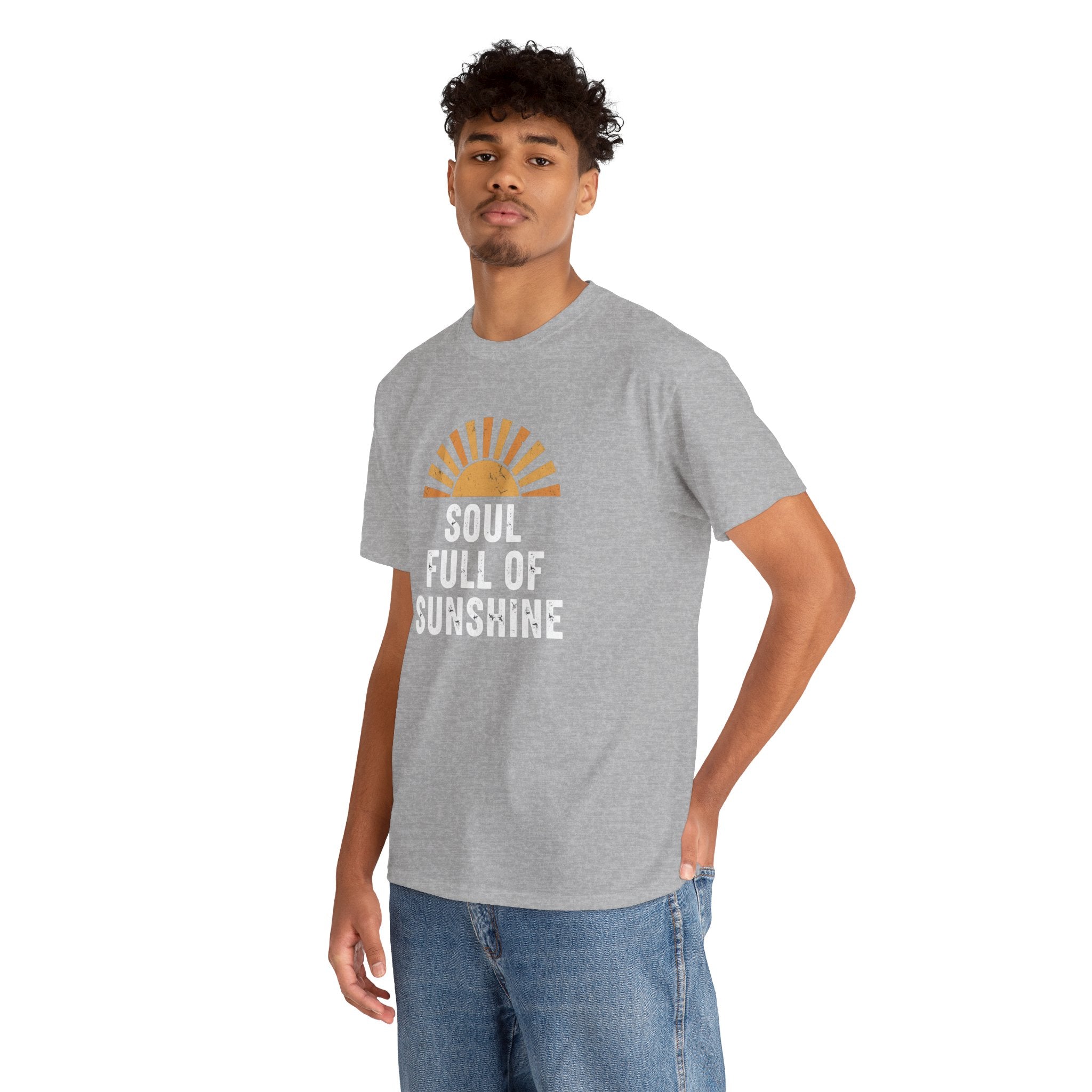 Soul Full of Sunshine T-Shirt | Retro Sunrise Typography