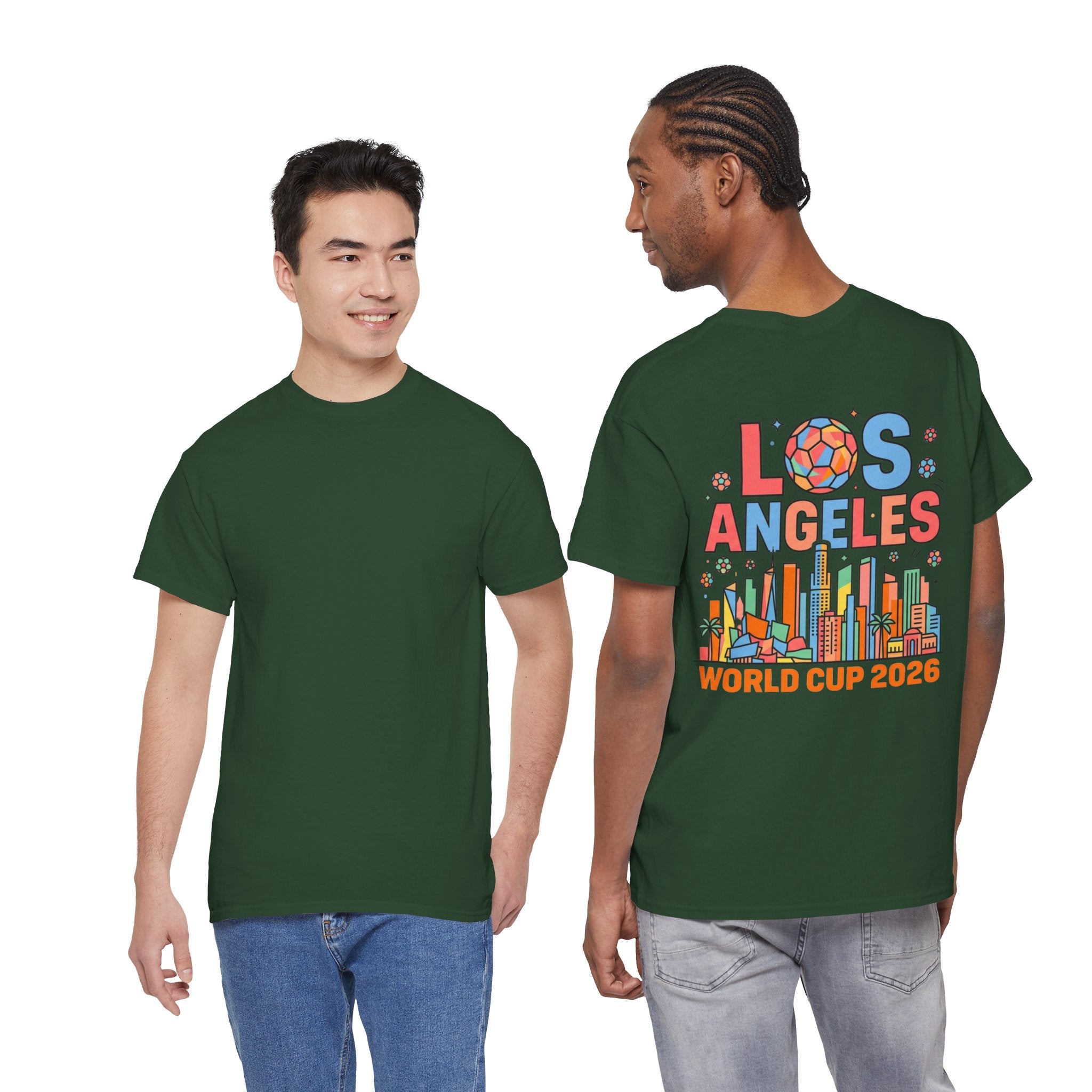 Los Angeles Skyline World Cup 2026 Tee | Soccer Ball City Design