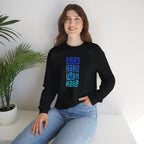 Pray Hard Work Hard Sweatshirt | Inspirational Vertical Typography