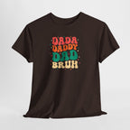 Dada Daddy Dad Bruh T-Shirt | Father's Day Retro Bubble Text Dad Shirt