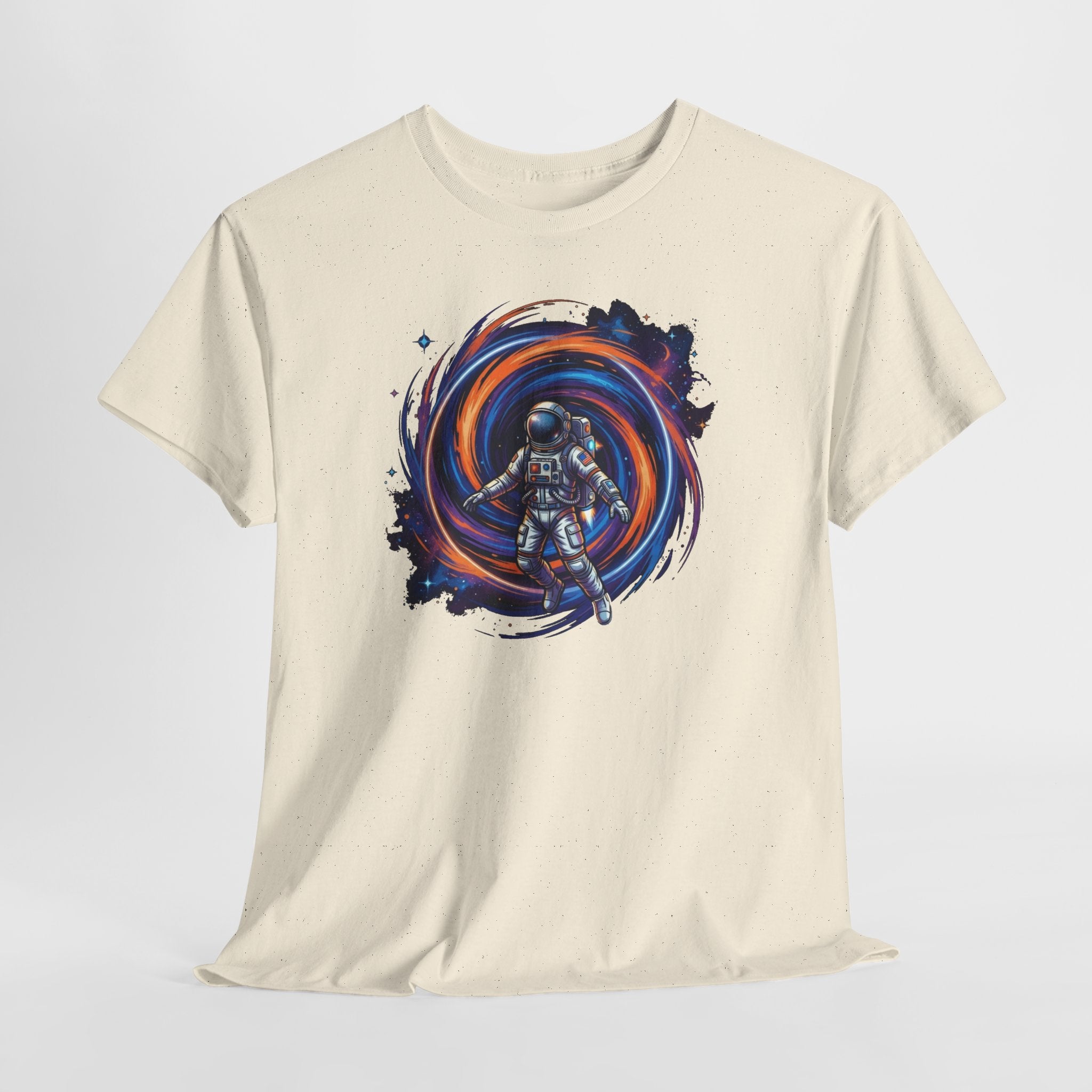 Astronaut Swirl Galaxy Tee | Space Explorer Cosmic Helmet Shirt
