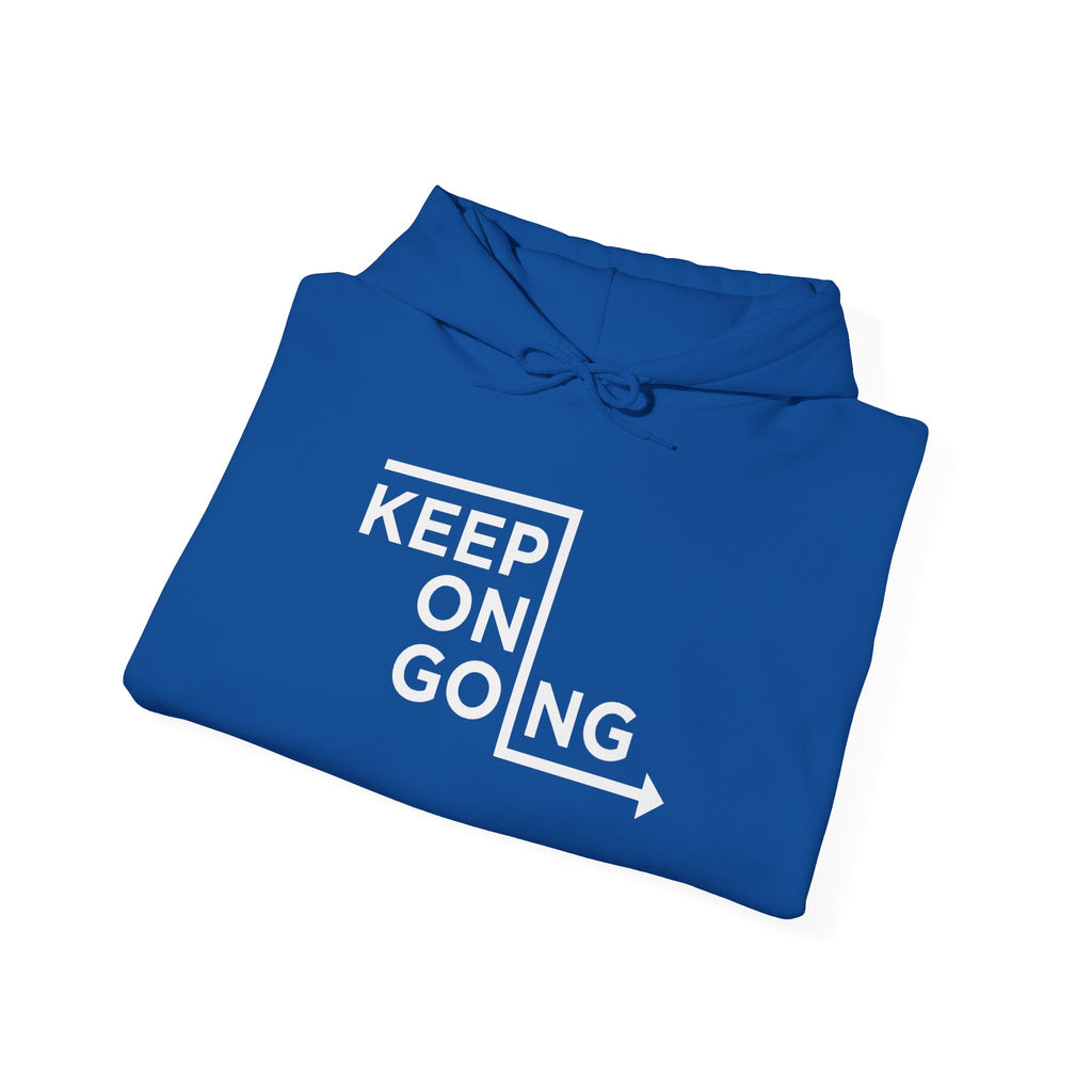 Keep On Going arrow Hoodie | Motivational Typography Sweatshirt