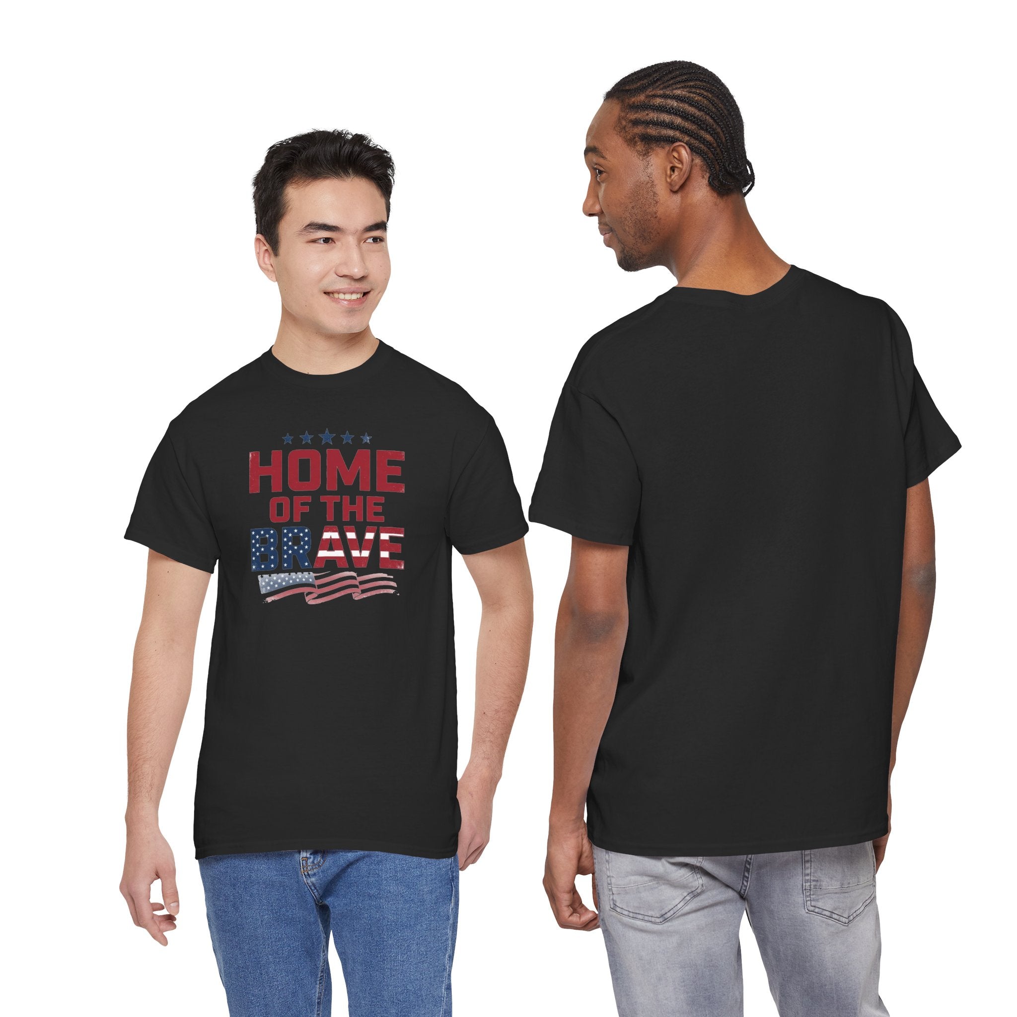 Home of the Brave T-Shirt | American Flag Patriotic Tee